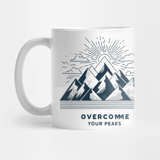 overcome your peak  good motivation is the key to victory - Empowerment Peaks Mug